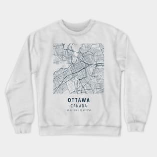 ottawa simple map Crewneck Sweatshirt